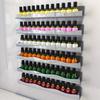 Nail Polish Display Rack Acrylic Gold Silver Storage Holder Nail Tools Wall Mount Lipstick Cosmetics Organizer