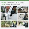 SCITOO Side View Mirror Glass Driver Left Side Fit For 2003-2008 For HONDA PILOT W/O HEATED Chrome Flat Replacement Exterior Mirror Glass