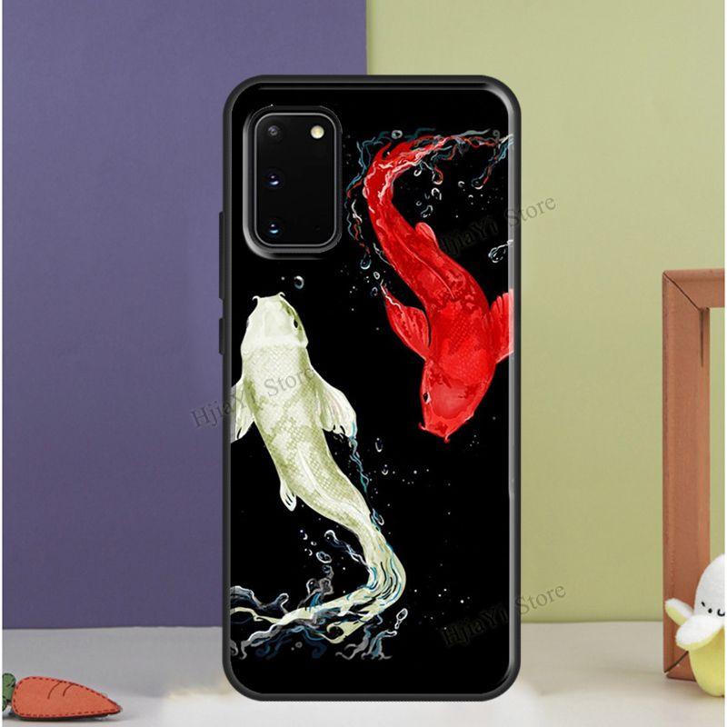 Koi Karpfen Fisch Hülle Für Samsung Galaxy S20 FE S21 S22 Ultra S8 S9 S10 e Note 10 Plus Note 20 Ultra Abdeckung