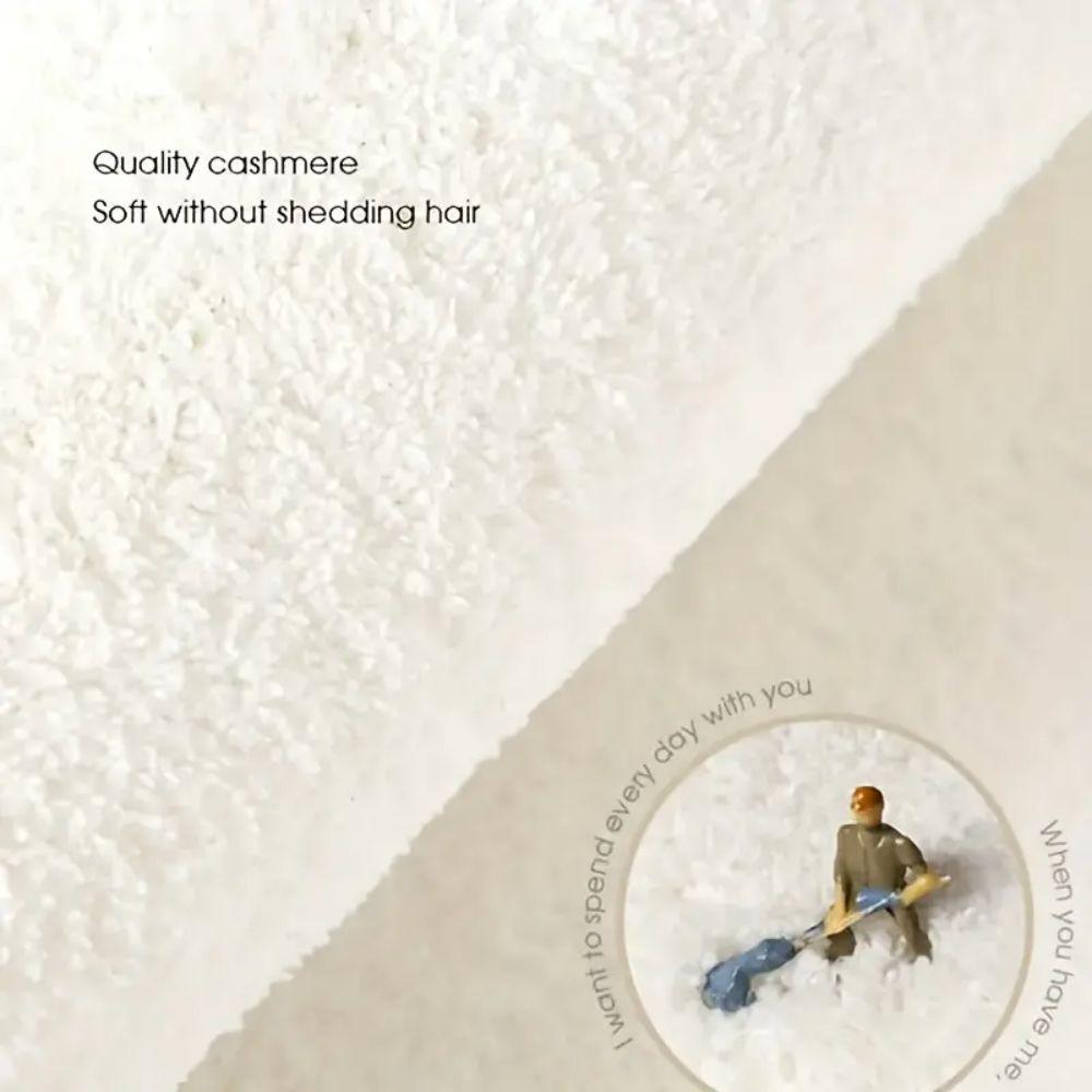 VIKAMA Cartoonish Cute Cat Bedroom Carpet, Living Room Sofa Cushion, Soft and Fluffy Long Strip Bedside Blanket, Home Decoration