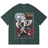 230 Gsm 100% Cotton Jujutsu Kaisen V65 Yuta Print Unisex Heavy Cotton T Shirt