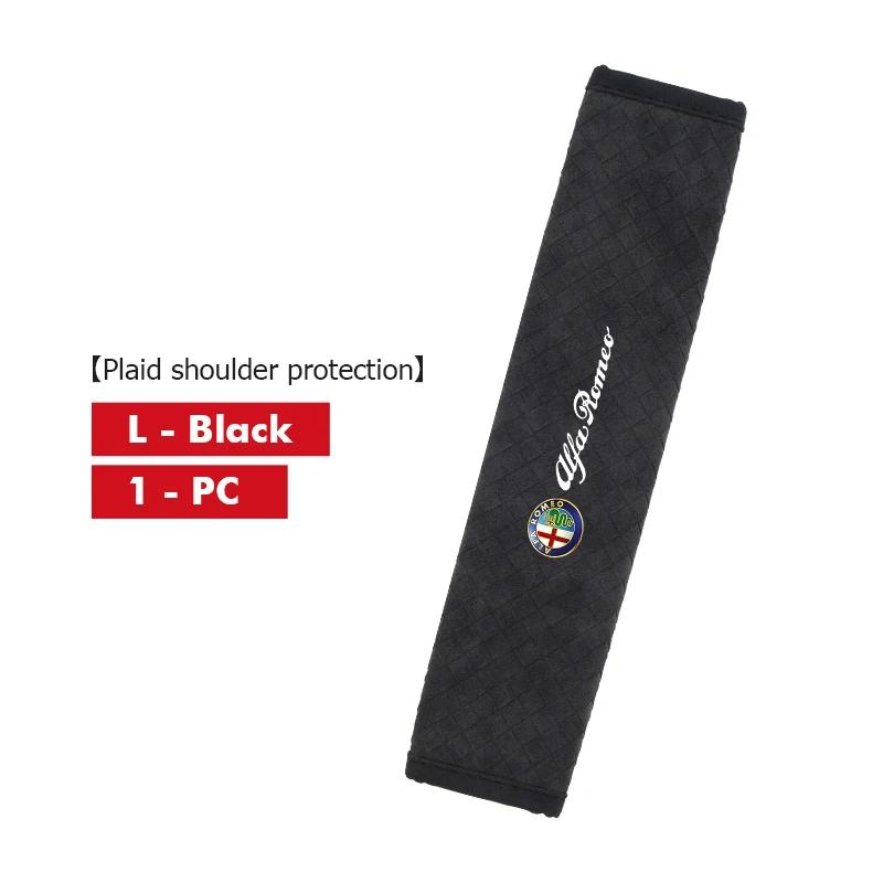 Hub Caps Leather Car Seat Belt Cover Safety Belt Shoulder Protection Pads For Alfa Romeo 159 Giulietta Giulia 147 Mito 156 159 1 CVP1
