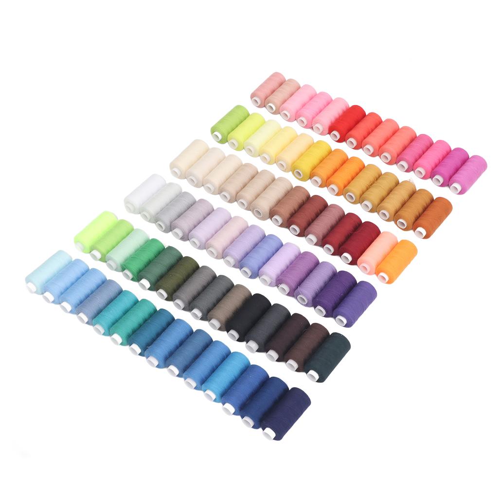 Ensemble de Fils à Coudre 400 Yards 80 Couleurs Fils à Coudre en Polyester pour Couture à la Main DIY