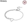 Orstarry 925 Silver Minimally Asymmetric Infinite Love Bracelet Chain Link Women Bracelet Festival Jewelry Party Gifts