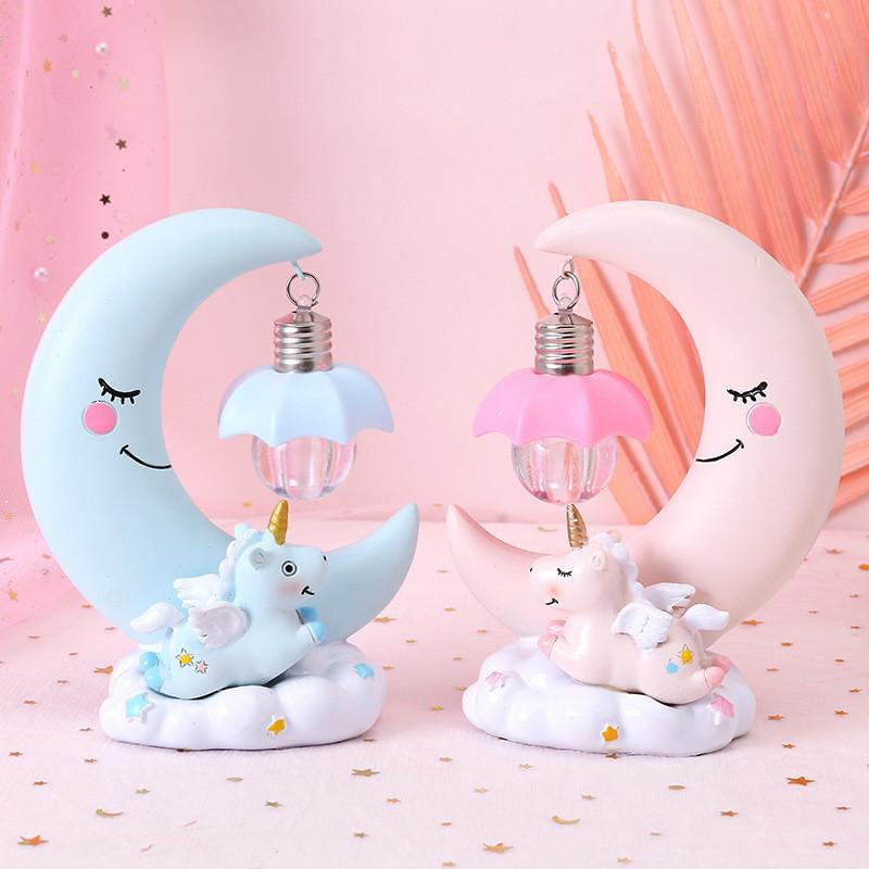 Unicorn Creative Moon Night Light Fashion Cute Home Bedroom Gift Decoration