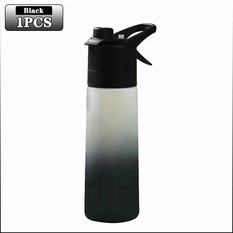 Children's Mug Outdoor Portable Sports Water Bottle Gradient Jet Mug Outdoor Sports Fitness Mug Gradient Frosted Straw Cup