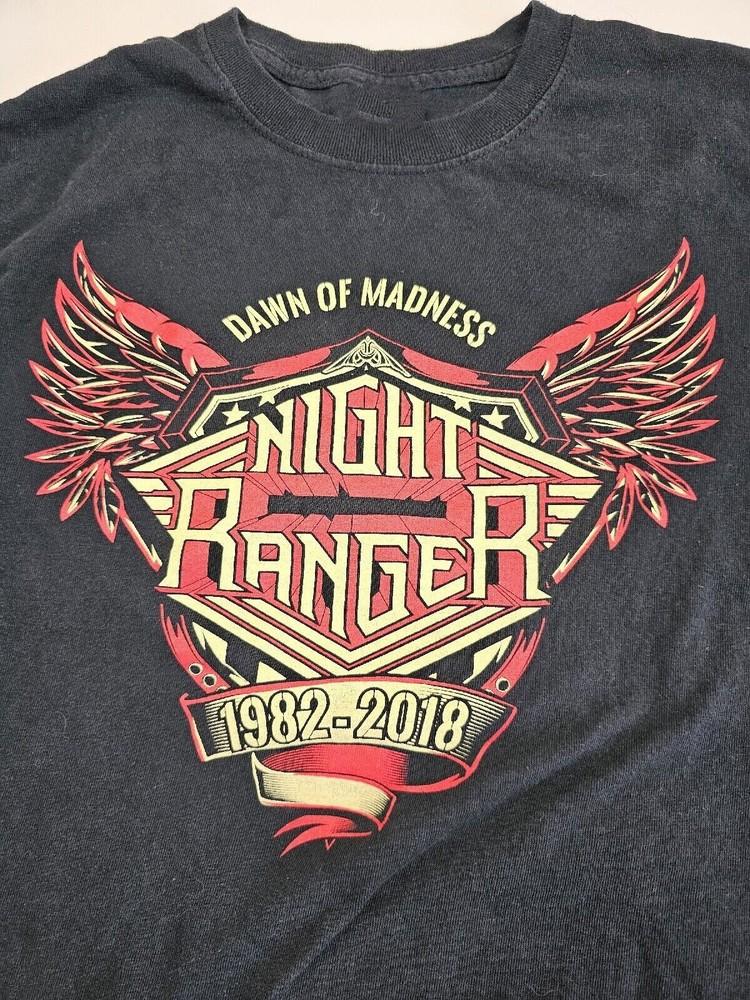 

Рубашка Night Ranger Dawn Of Madness 1982 Классическая Черная Унисекс Размер S-5XL ND839 Унисекс Футболка XL