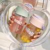 High-value portable sports straw cup, new student cup with tea compartment