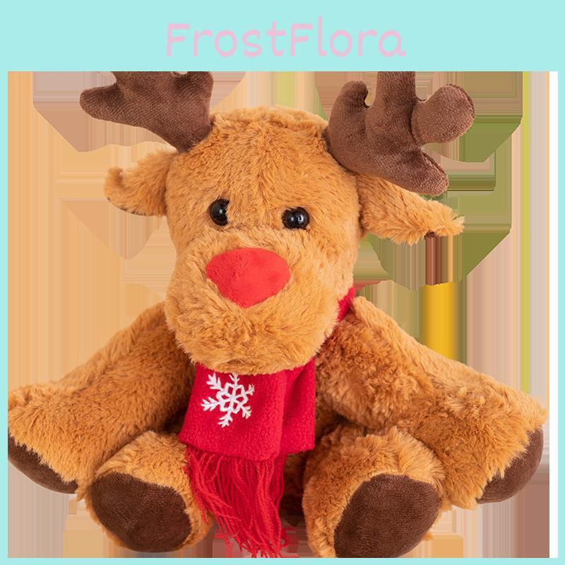 Christmas Elk Plush Toy Cartoon Stuffed Animal Toy Bedroom Gifts Decoration