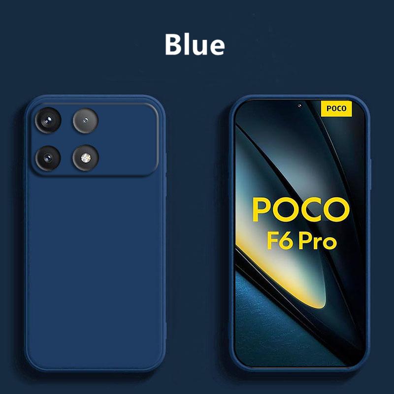 For Xiaomi Poco F6 Pro Case For Xiaomi Poco F6 Pro Case Funda Liquid Silicon Capa Back Phone Cover for Xiaomi Poco F6 Pro