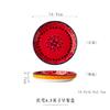 Flower Binaural Bowl Household Instant Noodle Bowl with Lid Soup Bowl Ceramic Tableware Soup Bowl Salad Bowl