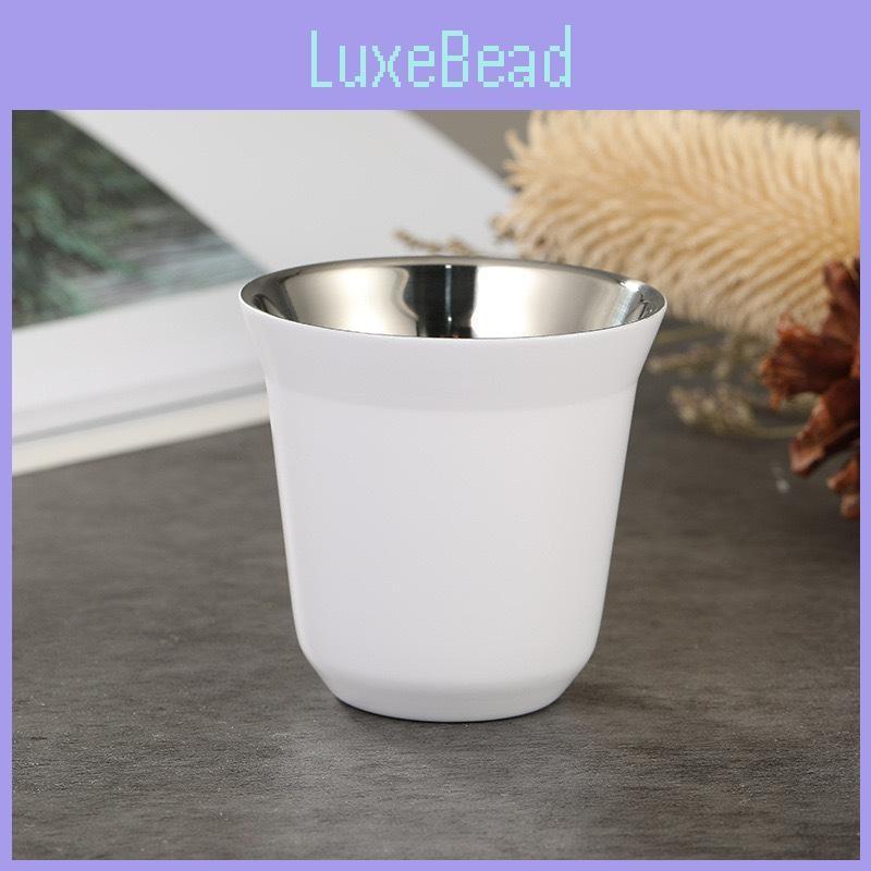 Nerezová nástěnná dvojitá ocelová espresso šálky izolace kávové kapsle hrnky tvar