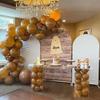 Potah na svatební oblouk Dřevěný potisk Oboustranná strečová látka Potah na pozadí oblouku pro narozeninovou oslavu Baby Shower Svatba