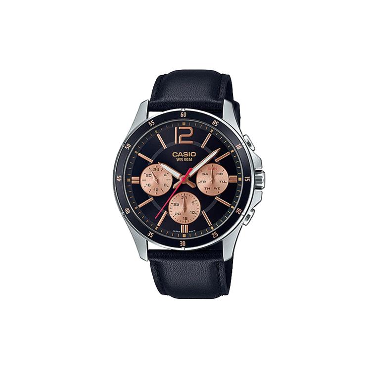 CASIO Men Standard Series Black Watch MTP-1374L-1A2 MTP-1374L-1A2 Black Dial