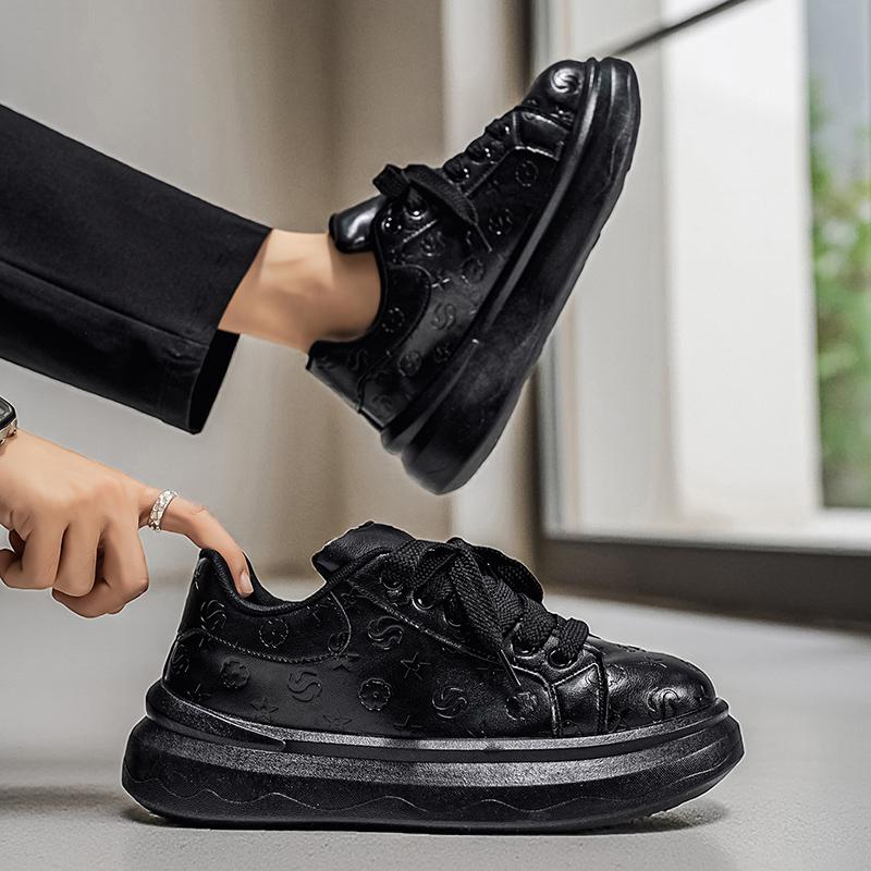 Men's shoes platform casual shoes high quality leather sports shoes