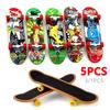 5-1 Bucăți Mini Skateboards pentru Degete Skateboard Amuzant pentru Vârful Degetelor Skateboard Profesional pentru Degete Jucării Senzoriale pentru Autism Cadou de Petrecere Cadou