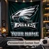 TapestryPhiladelphia Eagles Custom Name Text Personalized Wall Hanging Tapestry Home Wall Decor