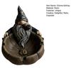 Vintage Gnome Ashtray Retro Dwarf Shape Ash Tray Desktop Resin Ash Holder for Home Office Outdoor Indoor Decor