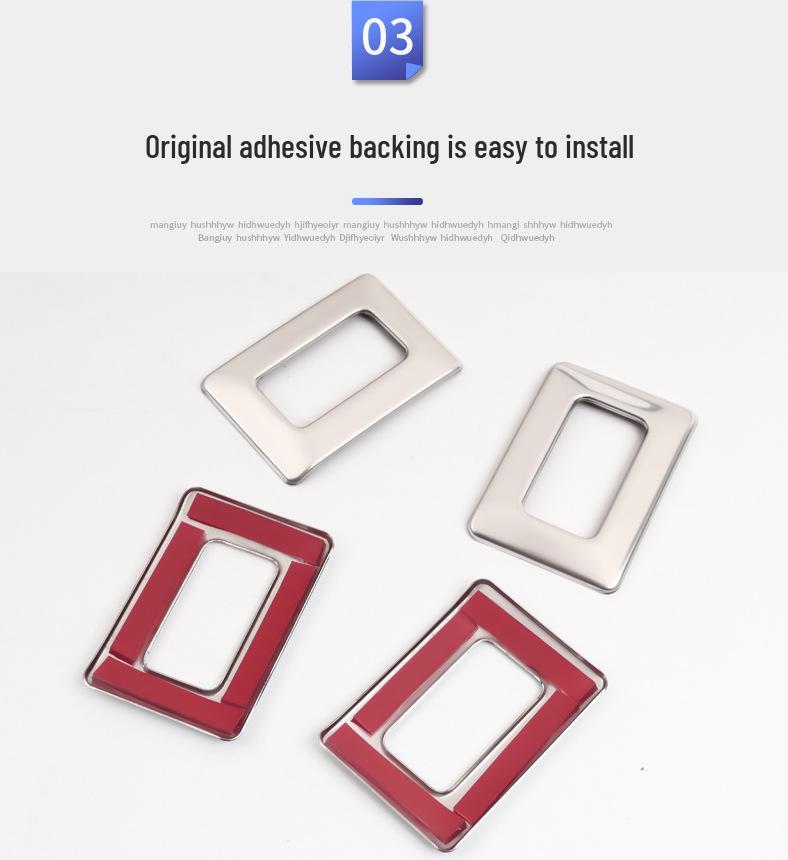 Adesivo Luminoso Anti-Toque Acidental para Botão de Trava de Porta para Land Rover Defender 2020-2025.