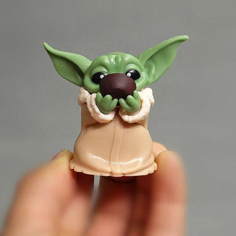 6Pcs/Set Kawaii Baby Yoda Action Figure Mandalorian Cute Yoda Baby Figure Star Wars Yoda Collect Decorations Toys Gifts