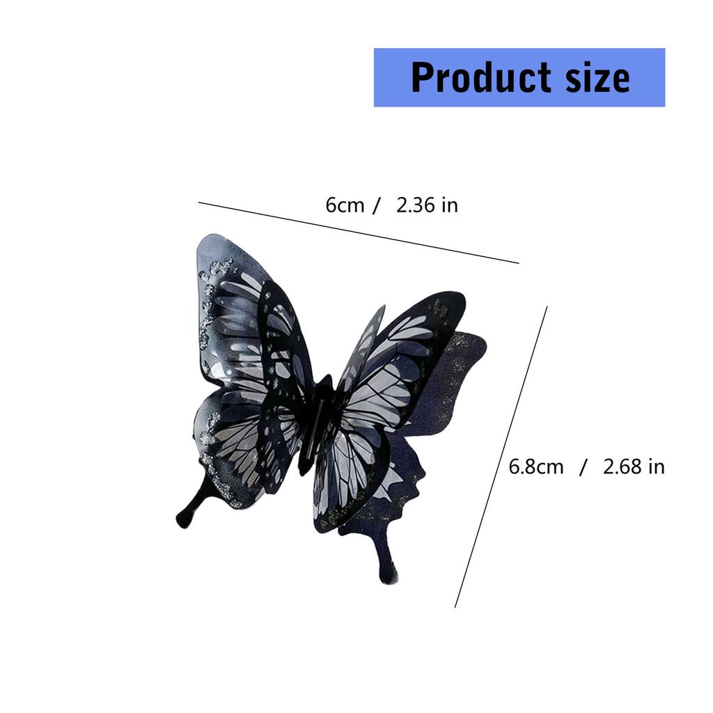Irregular Multilayer Butterfly-shape Finger Ring Adjustable Open Punk Gothic Insect Rings Trend Men Women Jewelry Gift