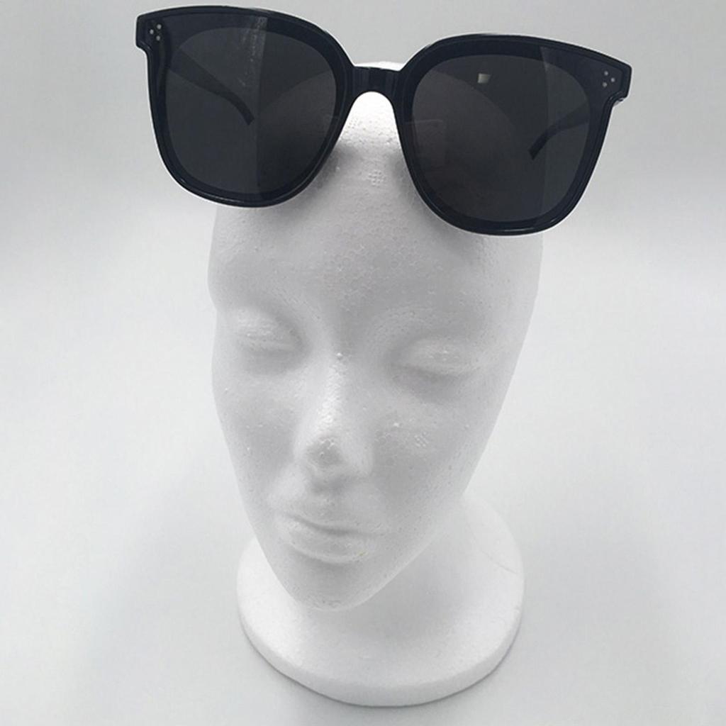 Wig Head Model  Foam Mannequin Wig Glasses Hat Display Stand Rack Hairpieces Stand Holder Female Head Model Wig Display