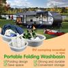 1pc Foldable Washbasin Laundry Buckets - Space-Saving Plastic Storage Containers for Dishes, Laundry, RV & Outdoor Travel