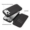 For iPhone 17 Pro Case Magnetic Closure Card Slot Leather Flip Phone Cover
