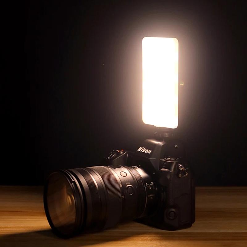 Rechargeable LED fill light 3 color temperature modes portable pocket light For cell phones laptops makeup youtube selfie videos