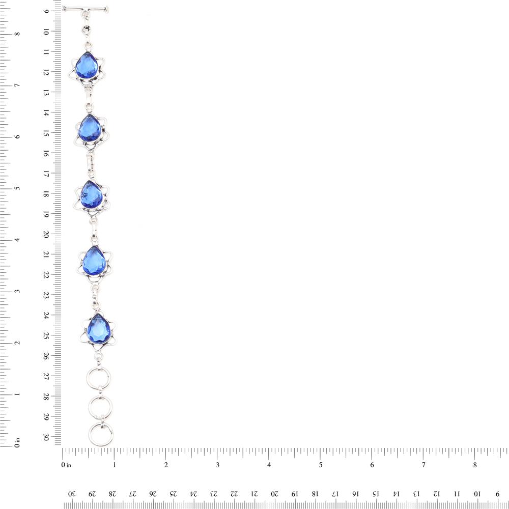 Tanzanite Quartz Gemstone Ethnic Jewelry Necklace Set 18-20''