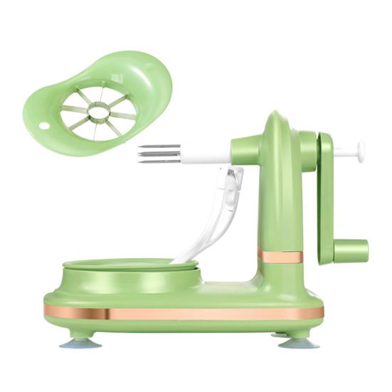Fruit Peeler Slicer with Stainless Steel Blade Suction Base Ergonomic Handle Manual Rotating Vegetable Fruit Peeling Machine Kitchen Gadgets
