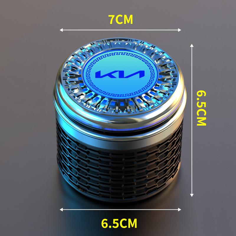 Car Ashtray LED Noctilucent Cigarette Butt Trash Box Accessories For KIA K5 K9 Sorento Ceed Sportage Carnival Stinger Forte Niro zpjm80