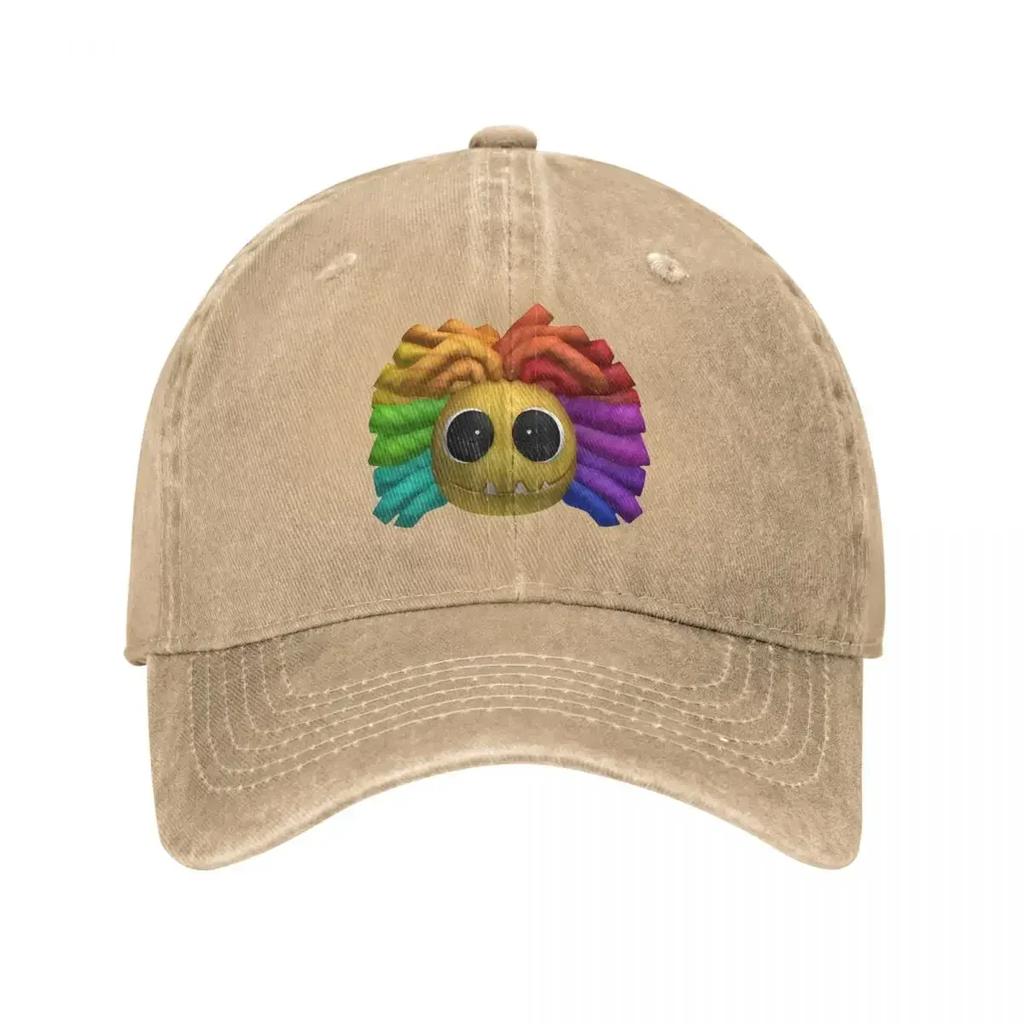 Yarnaby Baseball Cap Retro Distressed Washed Cartoon Nightmare Game Headwear Unisex Style Outdoor Workouts Hats Cap