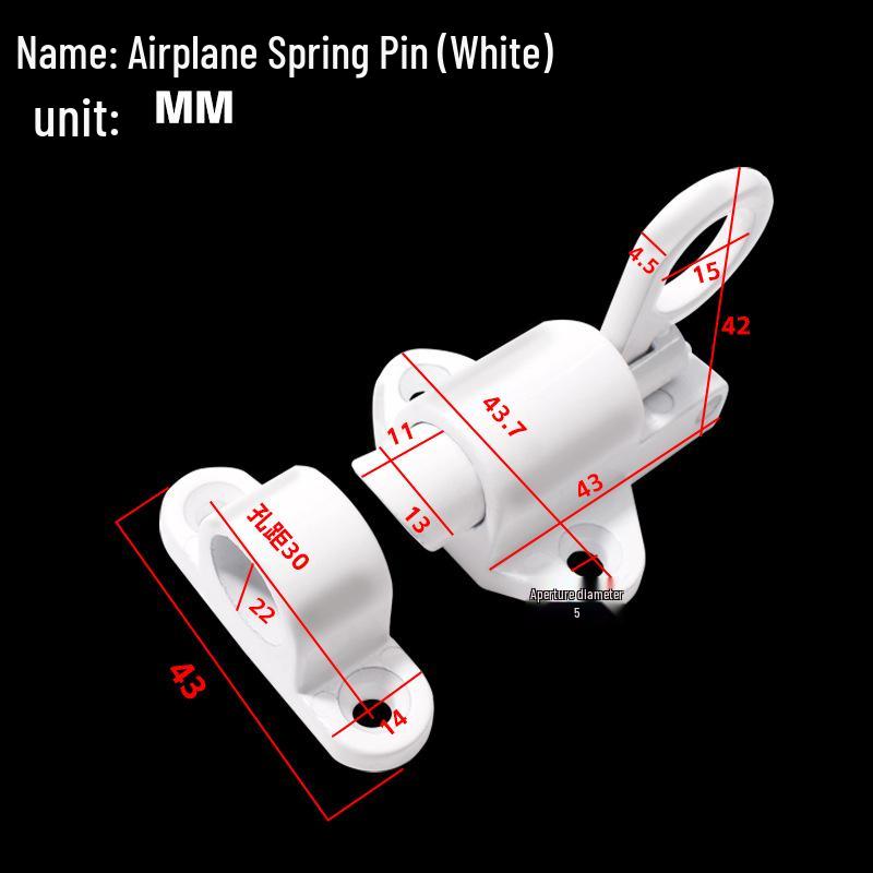 Automatisk fjäderbelastad bultlås för dörr och fönster i aluminiumlegering