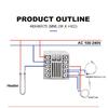 TOMZN Digitální PID Termostat Dvojitý Výstup Univerzální Vstup Regulátor Teploty Relé SSR AC110V 220V TOTC4S