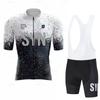 Mens Cycling Jersey Set Short Sleeve Quick Dry Breathable Bike Riding Kit Summer Compression Fit