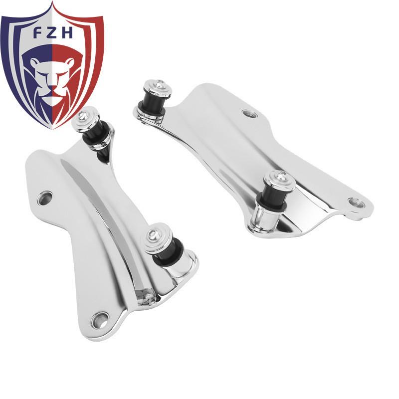 Quick-Release Backrest Mount Bracket Harley-Davidson Touring Models Chrome Black