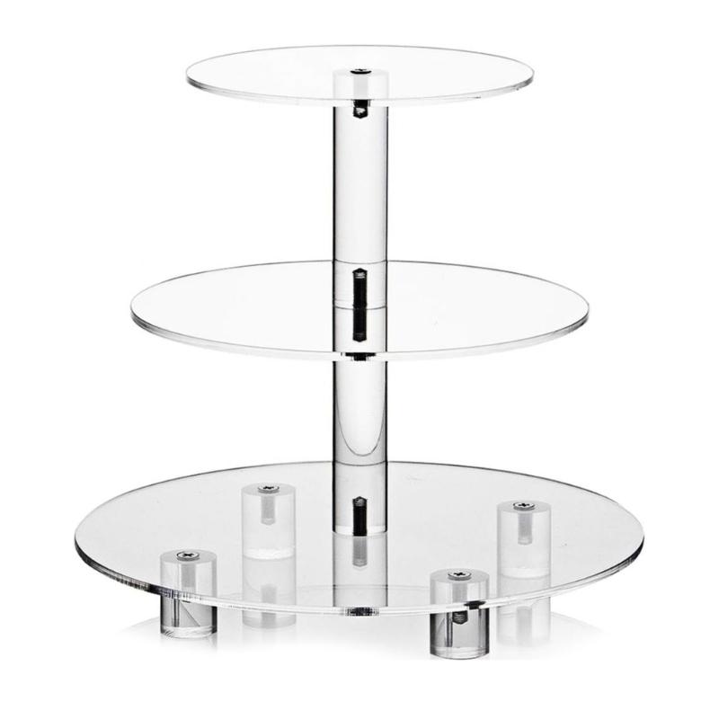 Multilayer Display Shelf Acrylic Rack Dessert Display Stand for Figures Cupcake