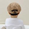 Embroidered Letter Baby Beret Hat Drawstring Newsboy Cap Adjustable Kids Peaked Cap  Girl