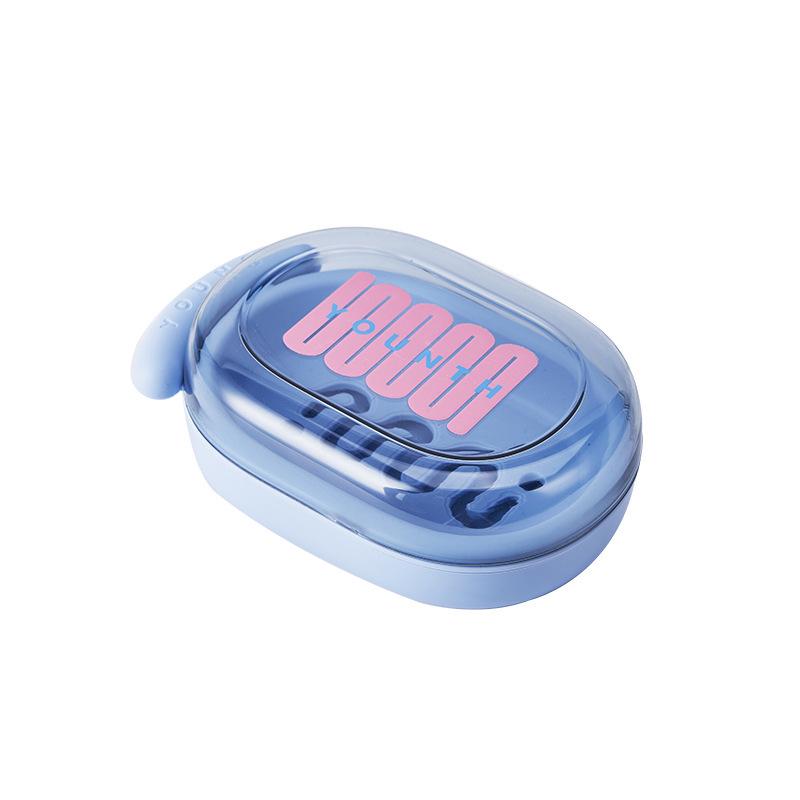 Portable High-End Soap Dish with Drain and Lid for Travel
