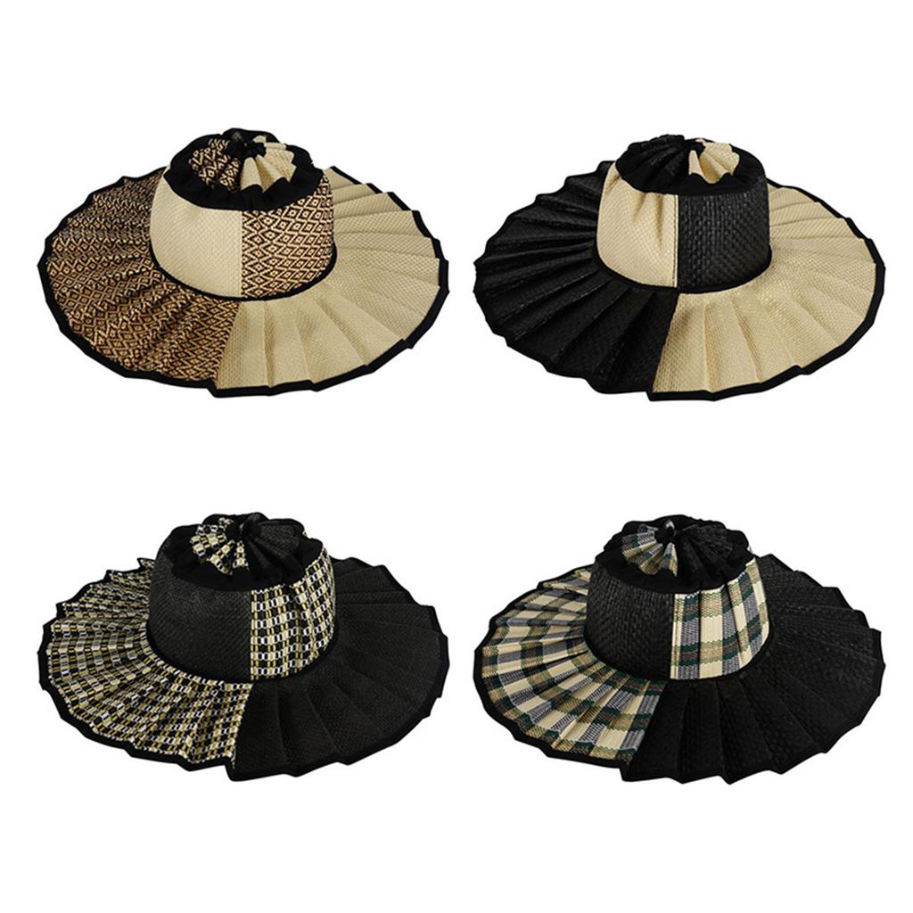 Ladies' Fashionable Foldable Sunscreen Casual Versatile Pleated Hat