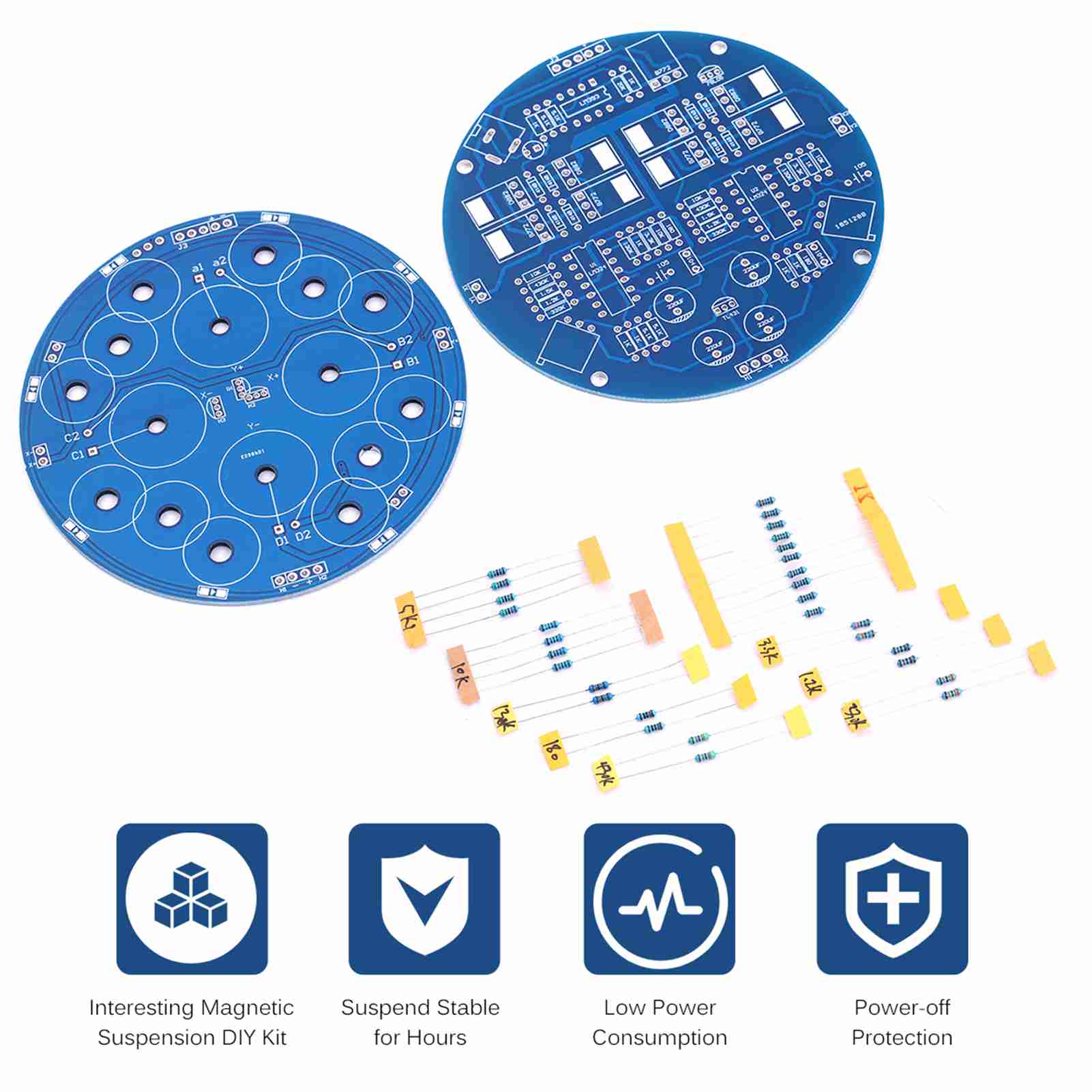 Набор для магнитной левитации своими руками, модуль для магнитной подвески своими руками, набор для магнитной левитации своими руками, плавающая игрушка синий
