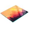 Glass Kitchen Chopping Board with Mountain Landscape Graphic 60x52 Cm