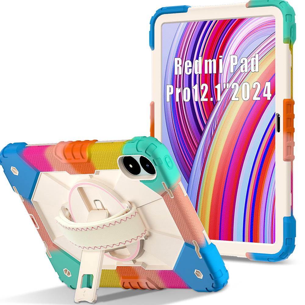 Compatible with Redmi Pro 12.1-inch, Redmi SE 8.7, and Redmi Pad 2: Tablet Case with Hand Strap & Stand.