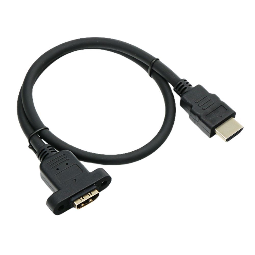 HDMI-kompatibles 1.4 Stecker auf Buchse Verlängerungskabel Mit Schraub-Panelmontage 4K@30Hz 1080P@60Hz High Speed 3D UHD Kabel Für Monitor TV Projektor