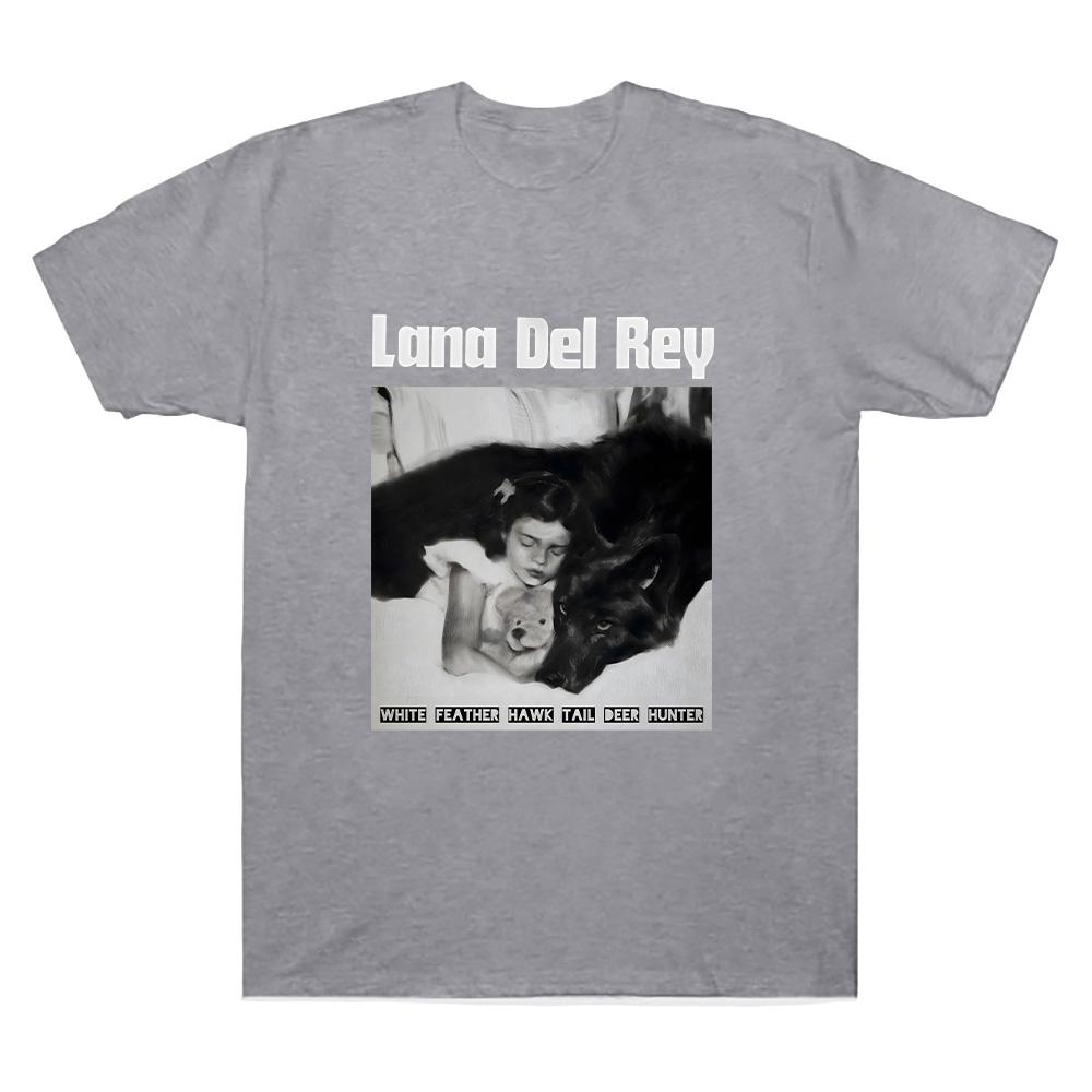 White Feather Hawk Tail Deer Hunter Lana Del Rey TShirt Gift Apparel Short Sleeve High Quality Cotton T Shirts Unisex Soft Tees
