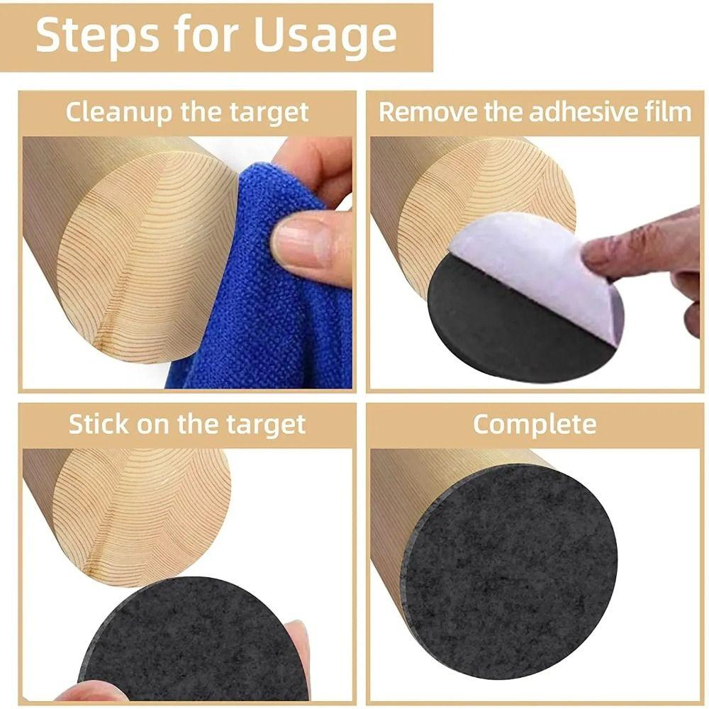 Anti Slip Chair Table Mats Self Adhesive Furniture Felt Sheets  Floor Protection