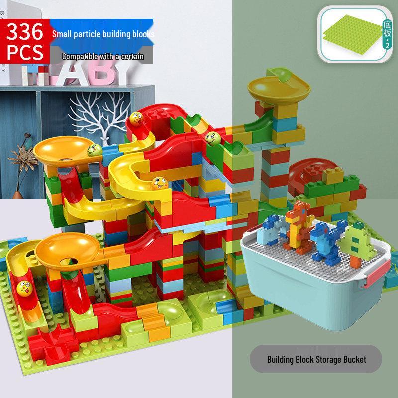 Children's Building Block Table: Educational Ball Track Puzzle Toy for Ages 3-6