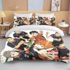 10 Sizes Haikyuu Bedding Sets Cartoon Quilt Bed Cover Anime Duvet Cover Pillow Case Sets Adult Children  Bedding Sets
