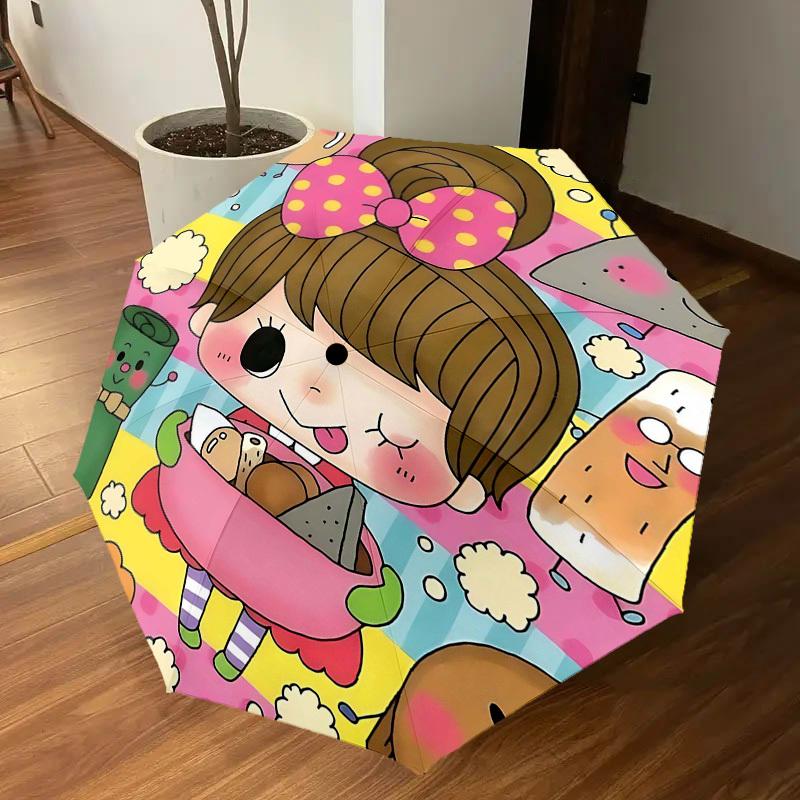1PC Cute Food Umbrella-8-Rib Reinforced, Automatic Open, Lightweight & Durable, Cute Fashion Accessory for Outdoor-Y0356